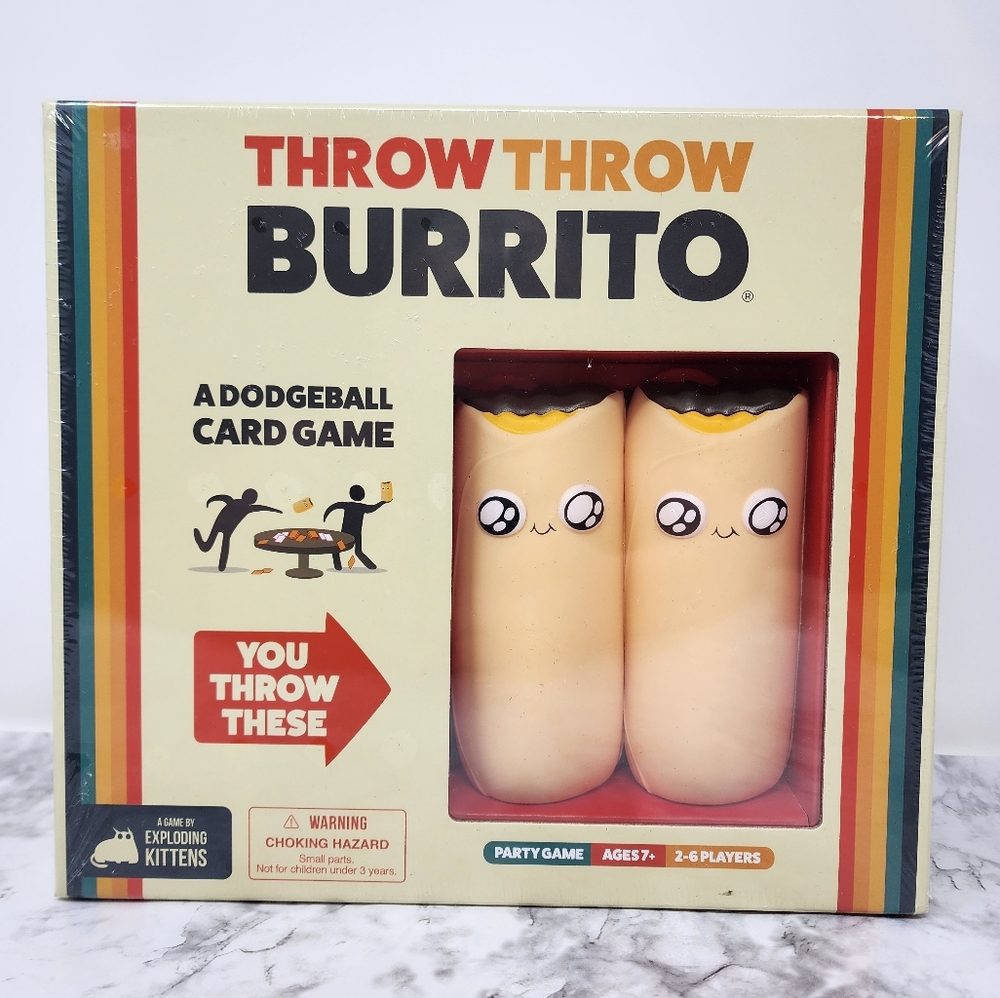 Throw Throw Burrito Dodgeball Card Game For Ages 7 And Up